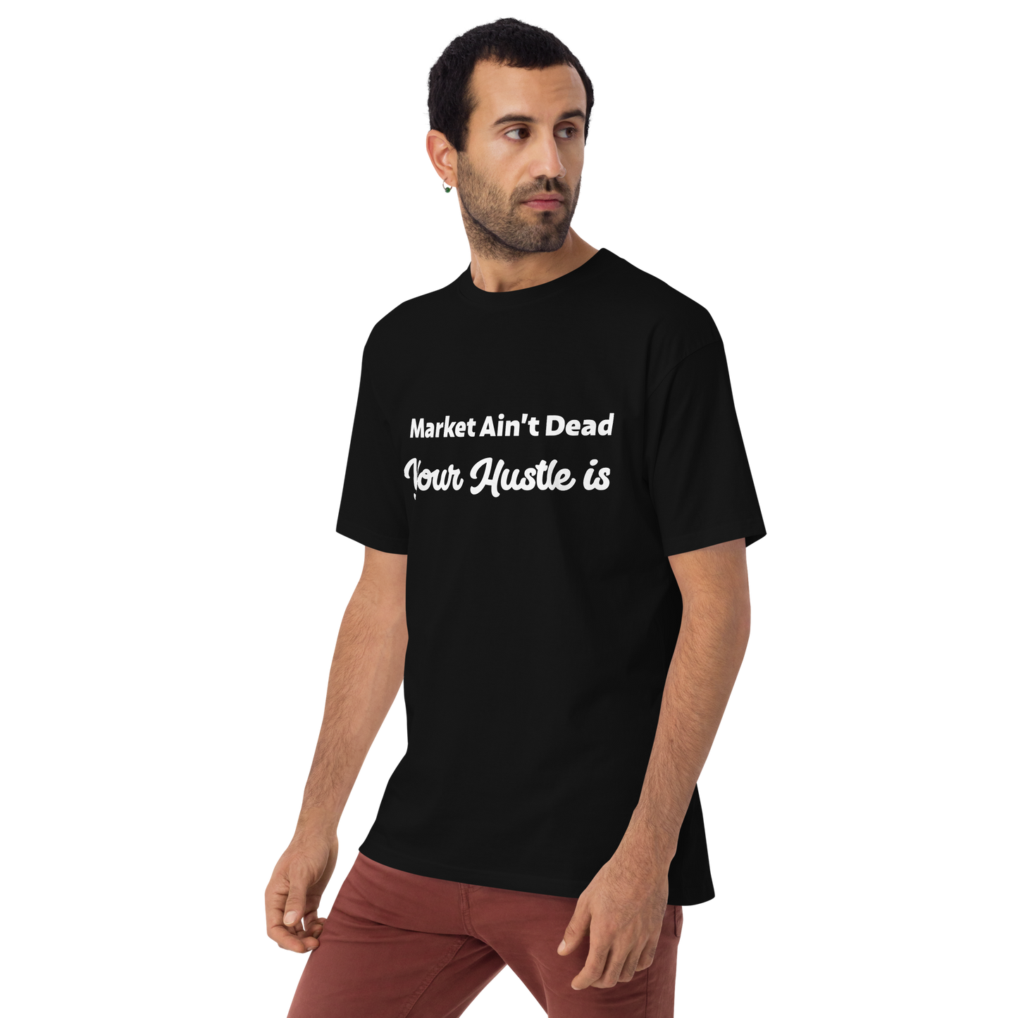 MARKET AIN’T DEAD premium heavyweight tee MENS